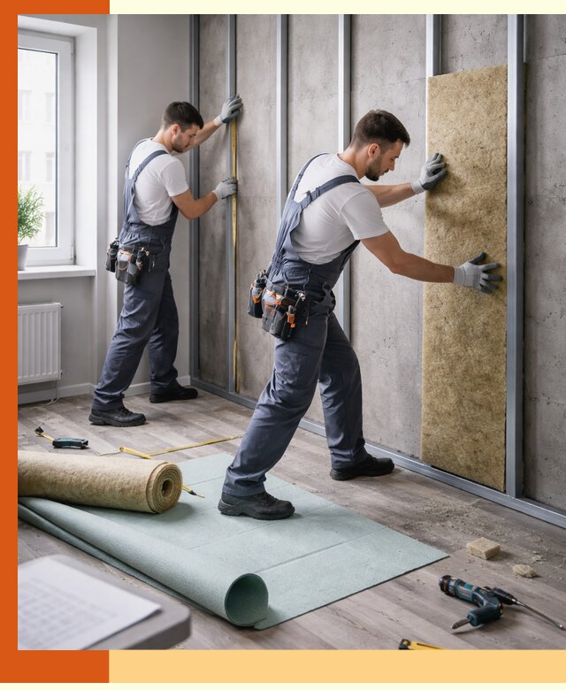 Шумоизоляция квартиры под ключ в Ишиме — профессионально и гарантированно