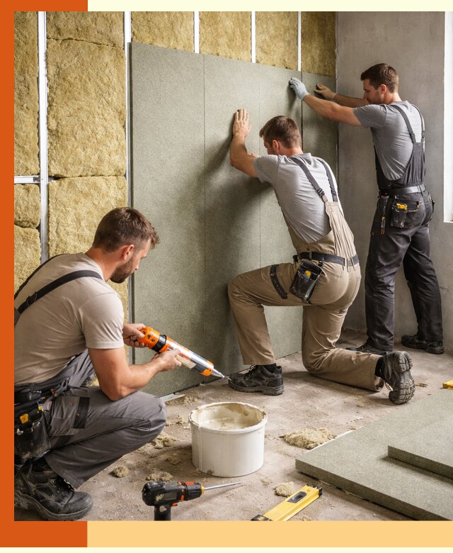 Профессиональная шумоизоляция стен в Ишиме для квартир и домов