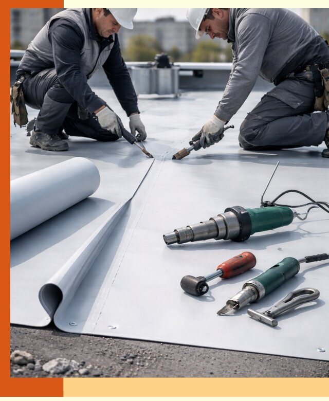 Гидроизоляция мембранной кровли в Ишиме: монтаж и ремонт быстро