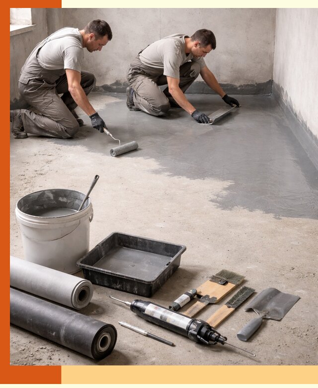 Гидроизоляция пола в Ишиме — надежная защита от влаги и протечек