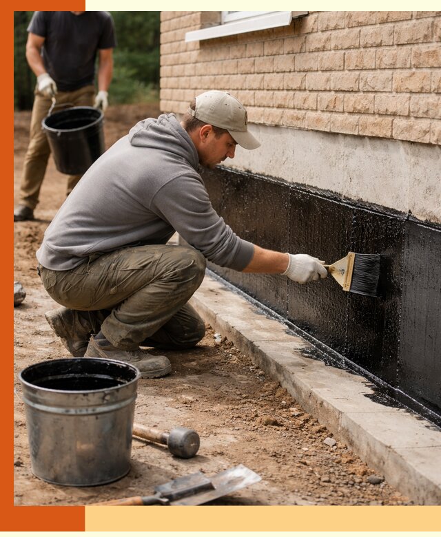 Гидроизоляция цоколя домов и зданий в Ишиме эффективными методами