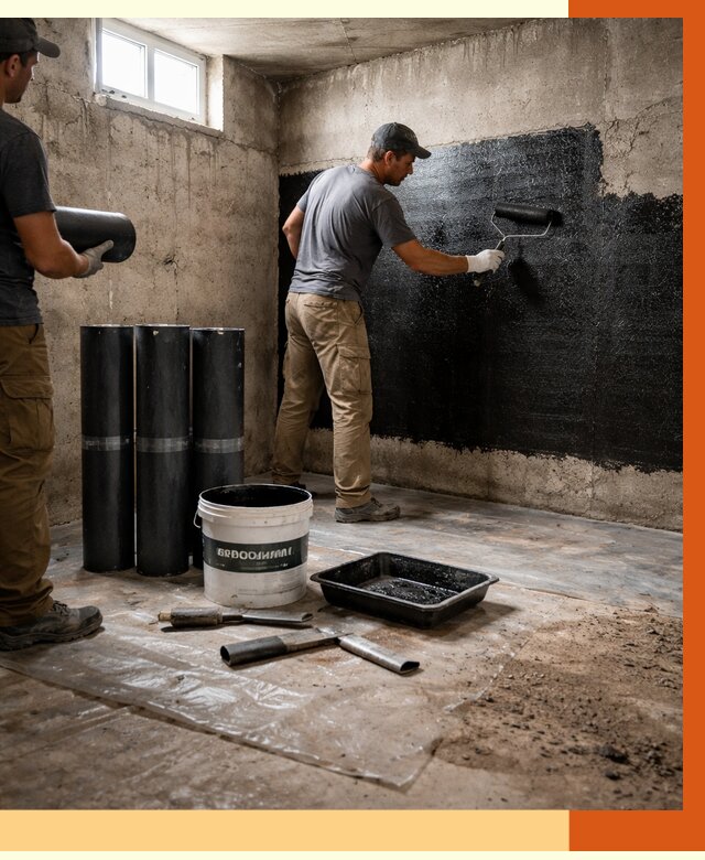 Гидроизоляция подвала в Ишиме от 3638 руб. под ключ | Профессионально — ТепломастерШм