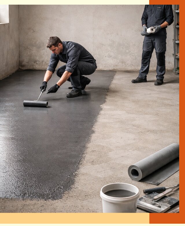 Гидроизоляция гаражного пола в Ишиме от 3638 руб./м² — ТепломастерШм профессионально