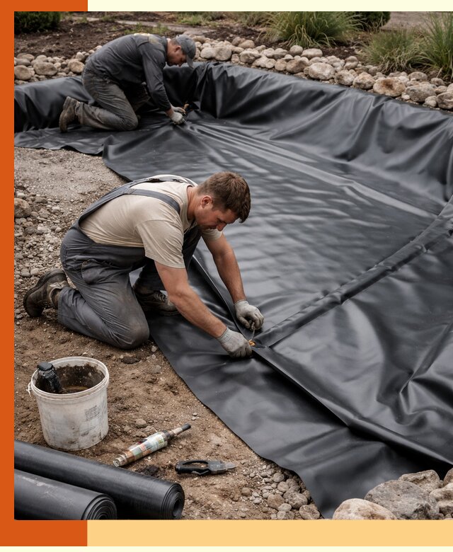 Гидроизоляция пруда в Ишиме: надежная защита и герметизация