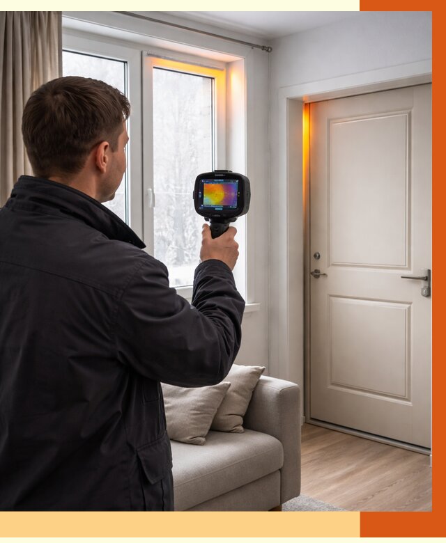 Тепловизионное обследование окон и дверей в Ишиме от 4677 руб. | ТепломастерШм