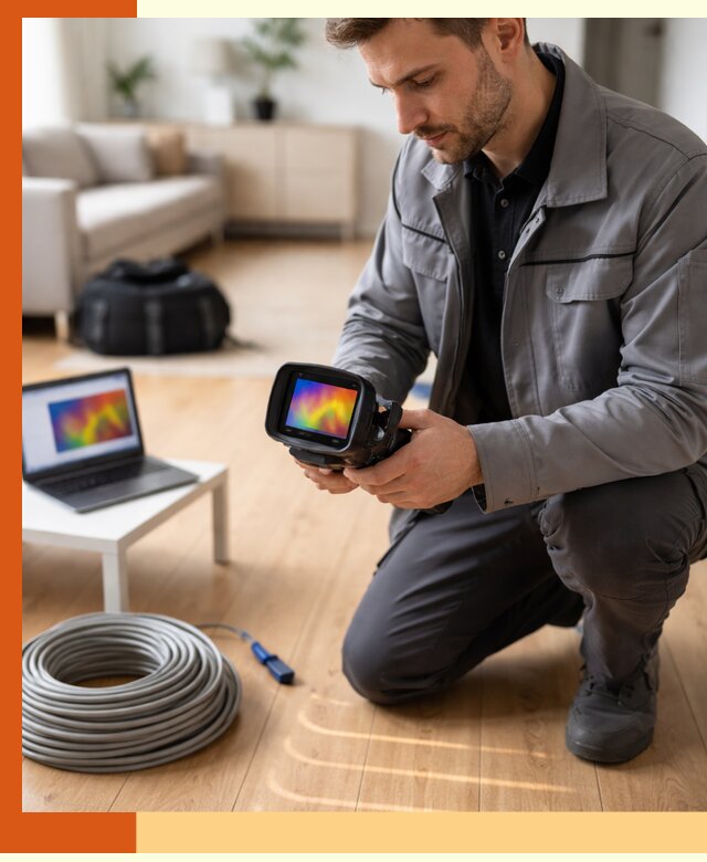 Тепловизионное обследование тёплого пола в Ишиме для точной диагностики