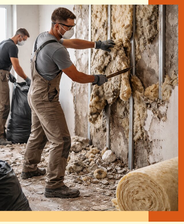 Демонтаж старого утеплителя в Ишиме от 3638 руб. — работы под ключ | ТепломастерШм