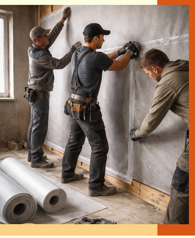 Монтаж ветроизоляции в Ишиме от 4677 руб./м2 — профессионально | ТепломастерШм