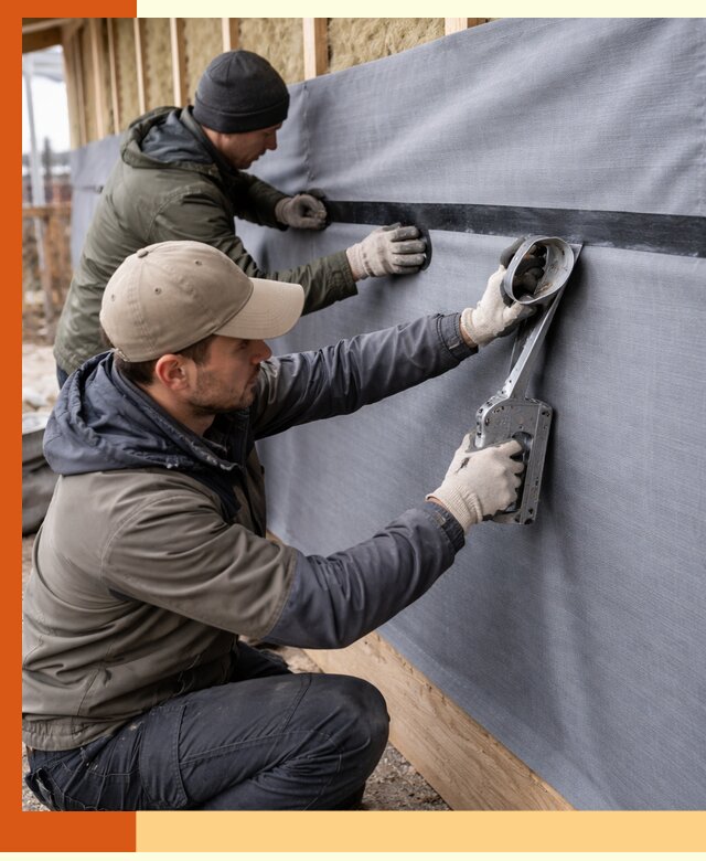 Монтаж ветроизоляции зданий и конструкций в Ишиме