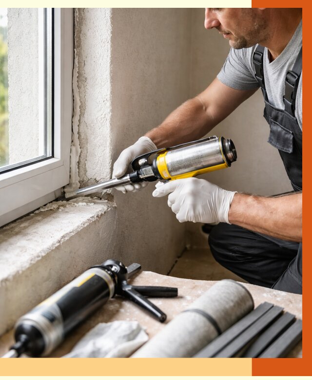 Герметизация стыков и примыканий в Ишиме от 1247 руб. под ключ | ТепломастерШм